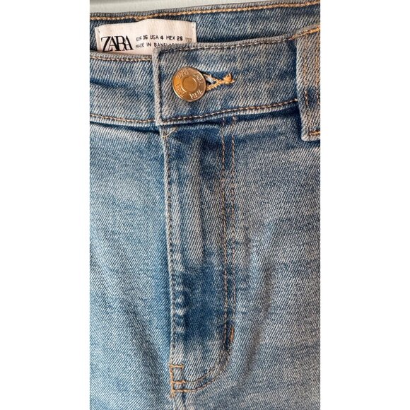 2/$30 ZARA Size 4 Blue Denim Jeans - Picture 6 of 14